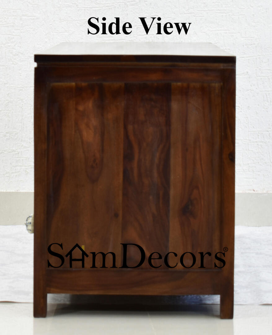 Mary Multipurpose TV Entertainment Unit/Cabinet - Dark Walnut - Image 6